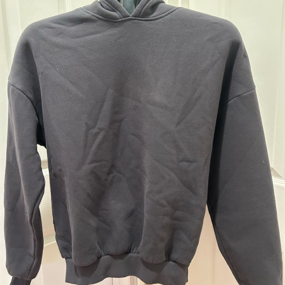 Edikted Grey Hoodie Jacket With Pink Bows on Sleeves